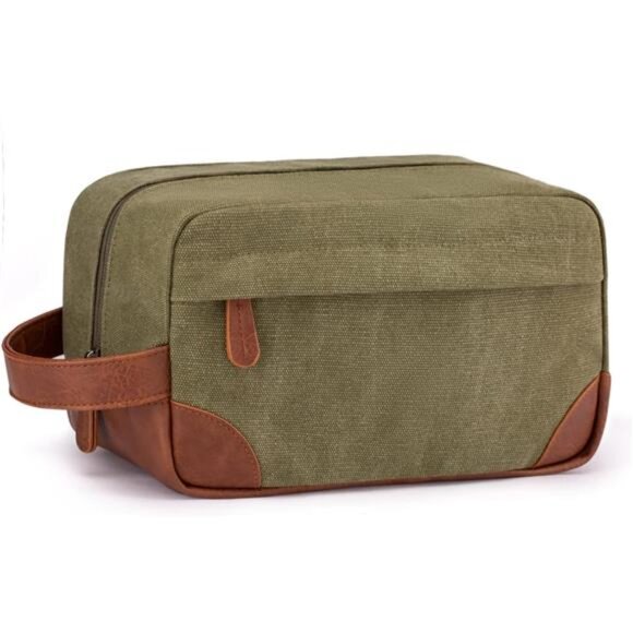 Toiletry Bag Hanging Dopp Kit for Men Green